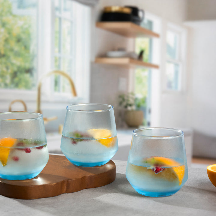 Aqua Glow Glass - Set of 6 (370ML)