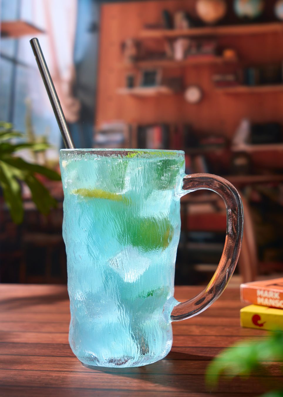 Lucid Cascade Glass With Handle - Set of 6 (370ML)