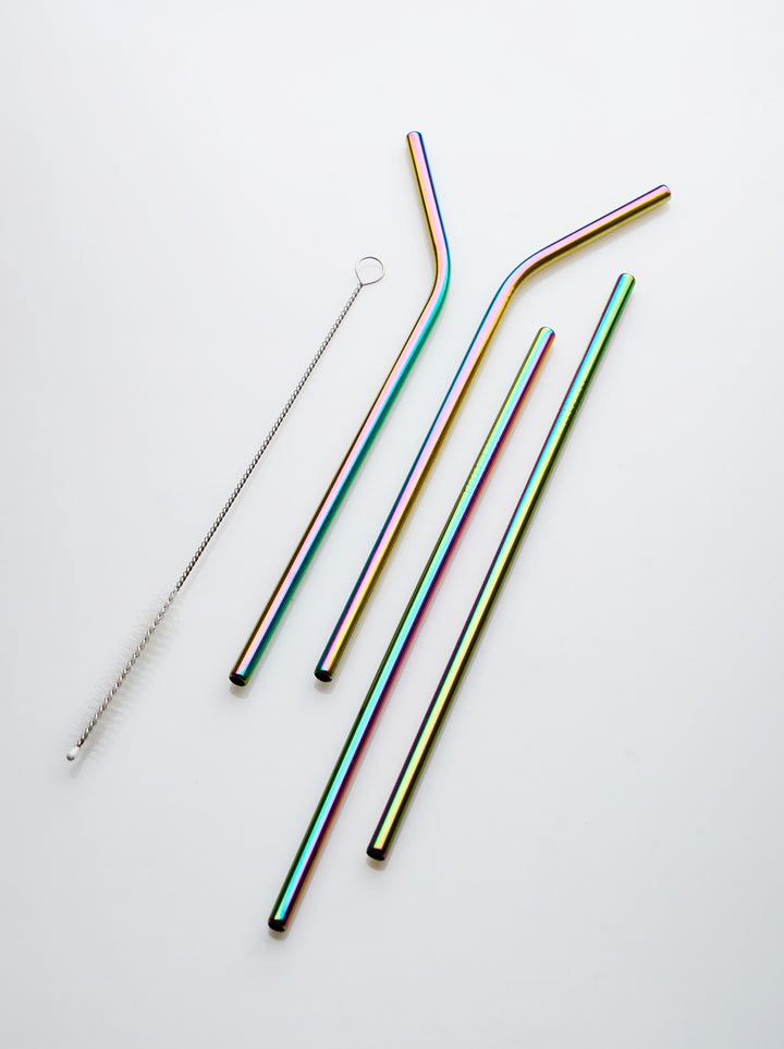 OPULENT STRAWS SET OF 5PCS (RAINBOW)