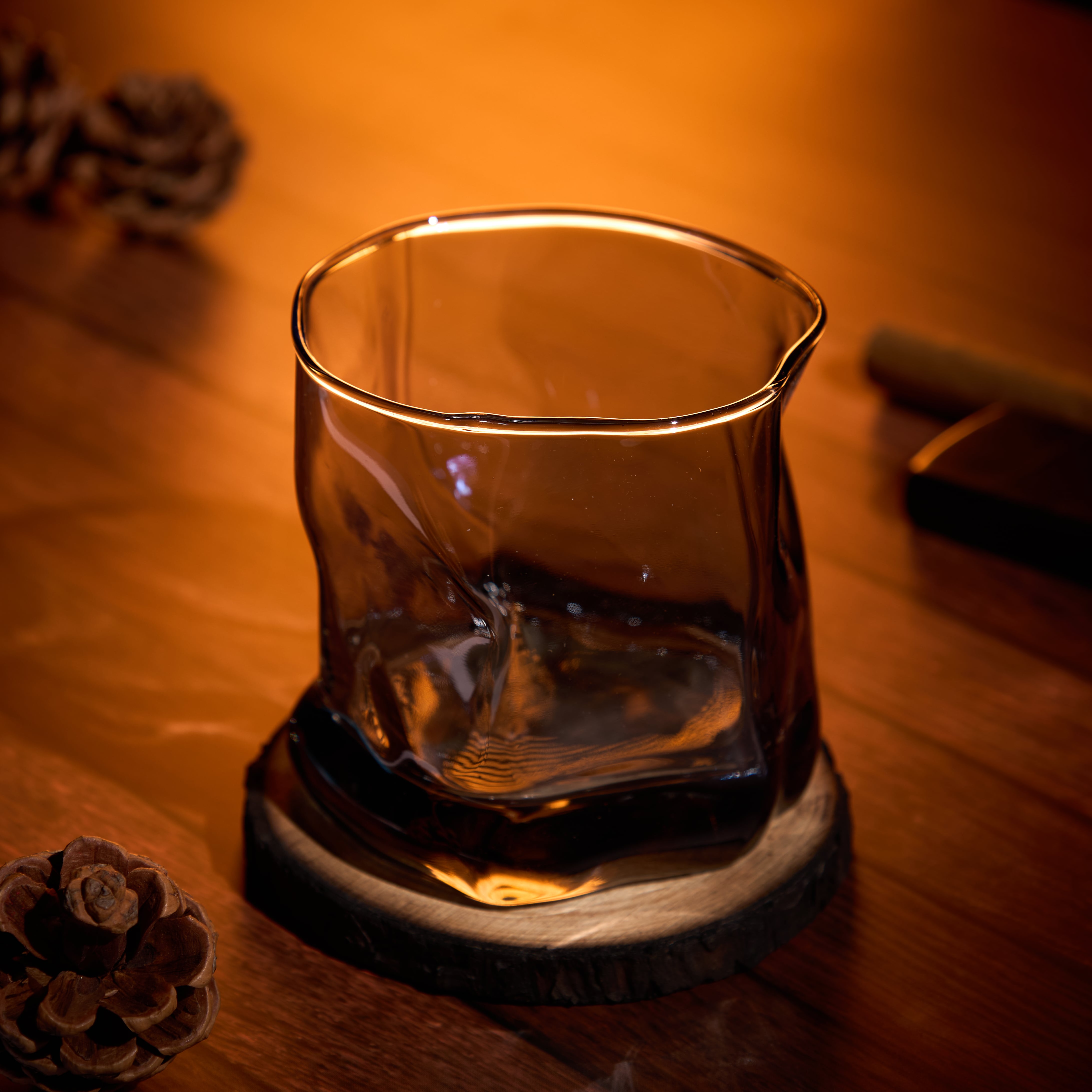 Swirl Ebony glass - Set of 6 (300ML)