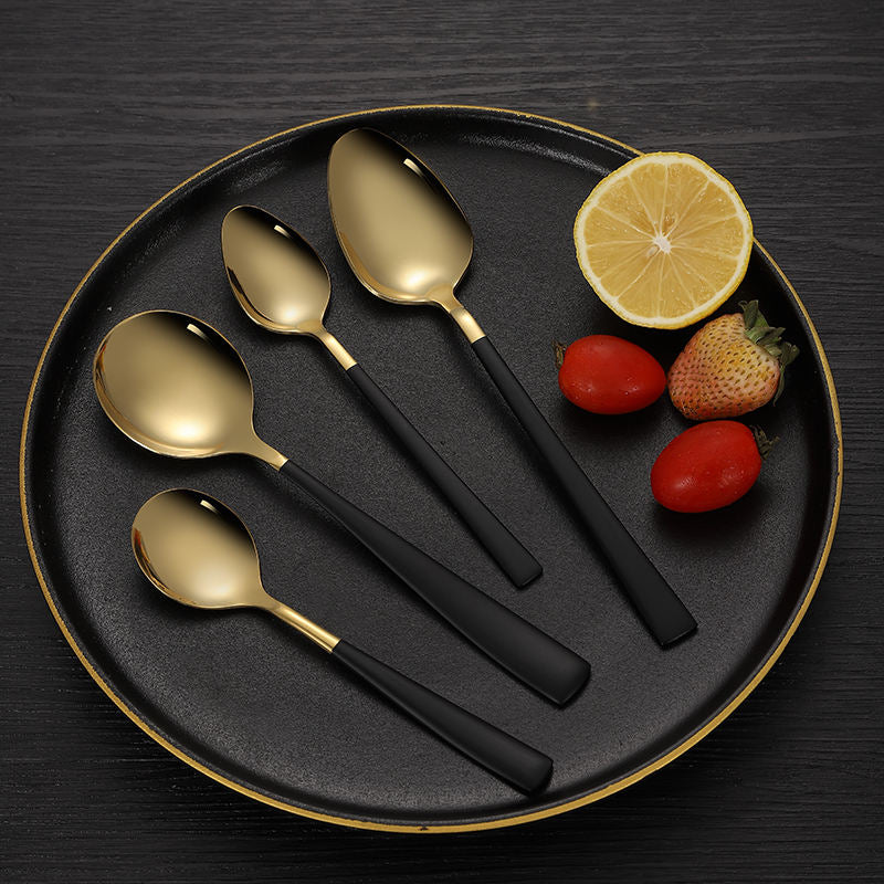 Midnight Luxe Gold Cutlery Set