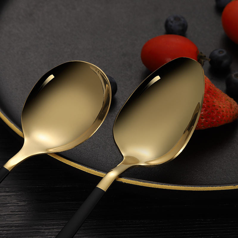 Midnight Luxe Gold Cutlery Set