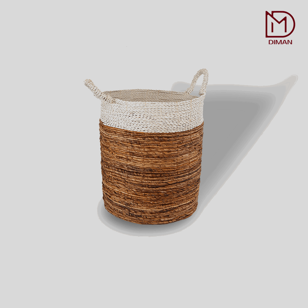 Amphora White Rim Basket-Large (L)