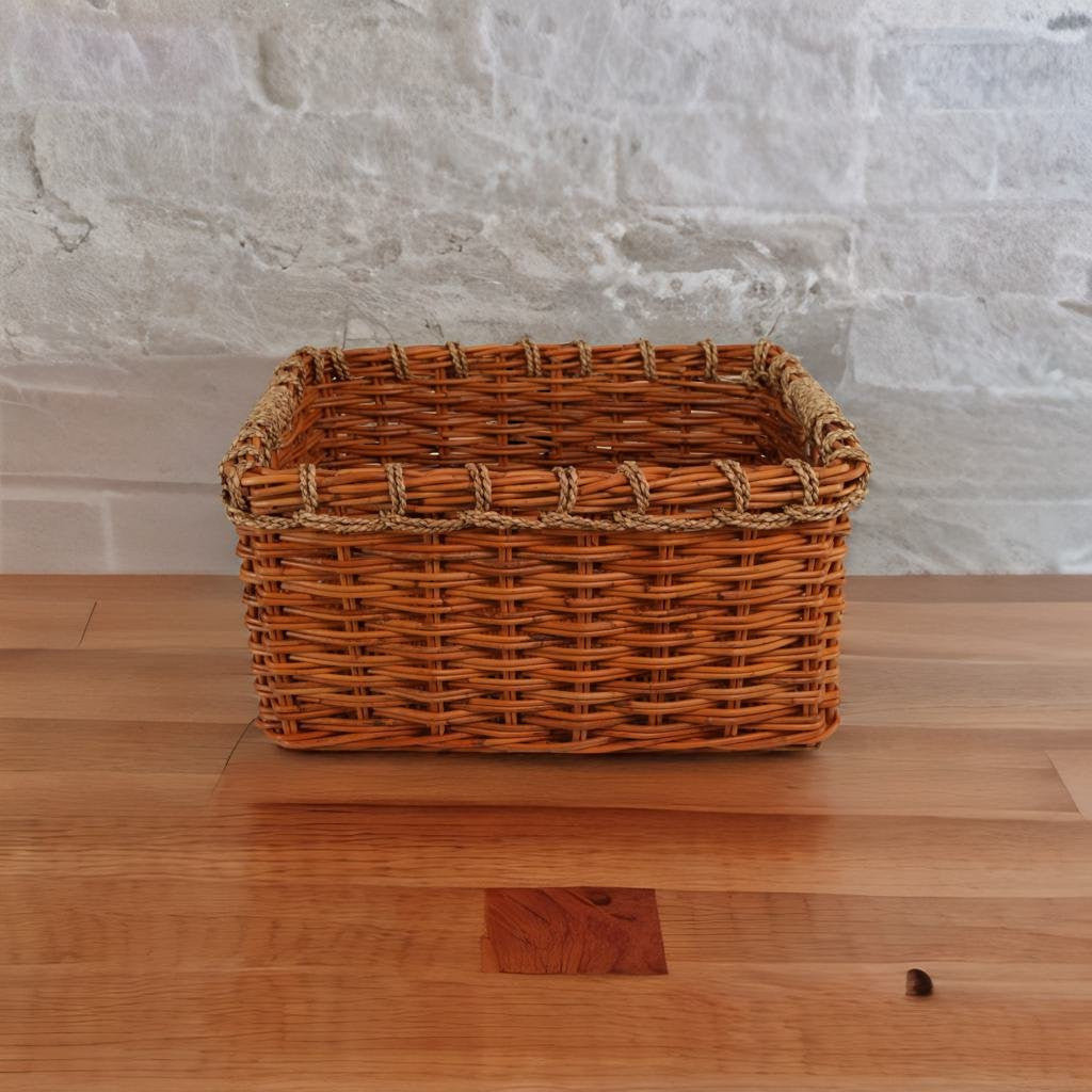 Square Rattan Basket - Medium (M)