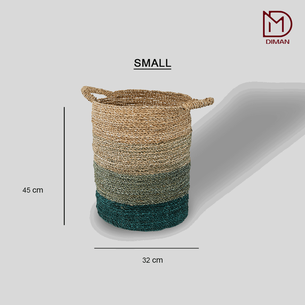 Gradient Green Grass Basket - Small (S)