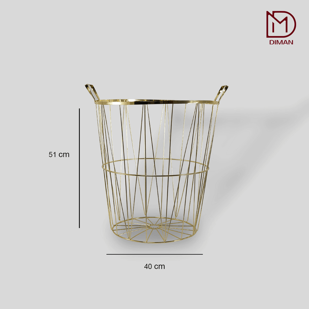 Golden Filler metal basket